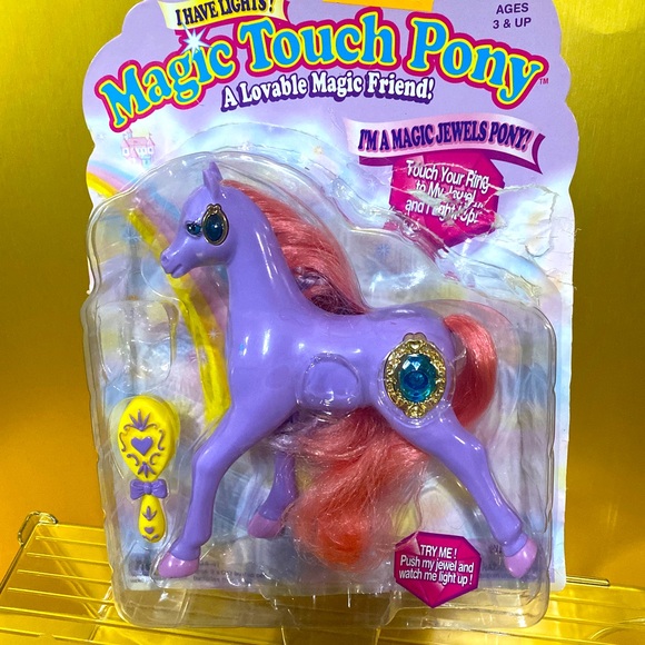 MAGIC TOUCH PONY VTG 1996 JEWEL PONY SHANNON JEWELS LIGHT UP & BLINK - Picture 10 of 16